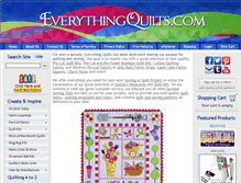 Tablet Screenshot of everythingquilts.com
